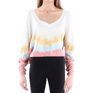 Anthropologie Maronie, women Tie Dye cropped T-shirt, size M